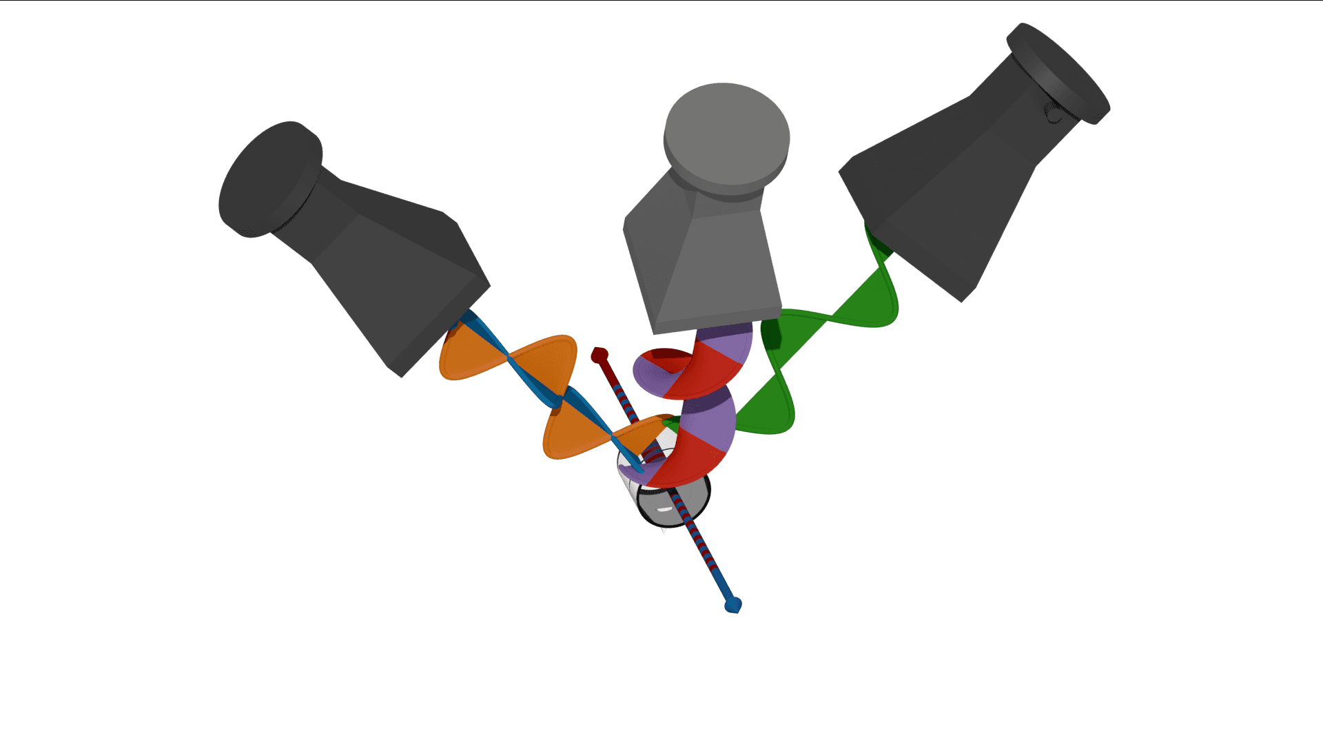 Rydberg Sensor Measuring an Electromagnetic Field in Three Dimensions